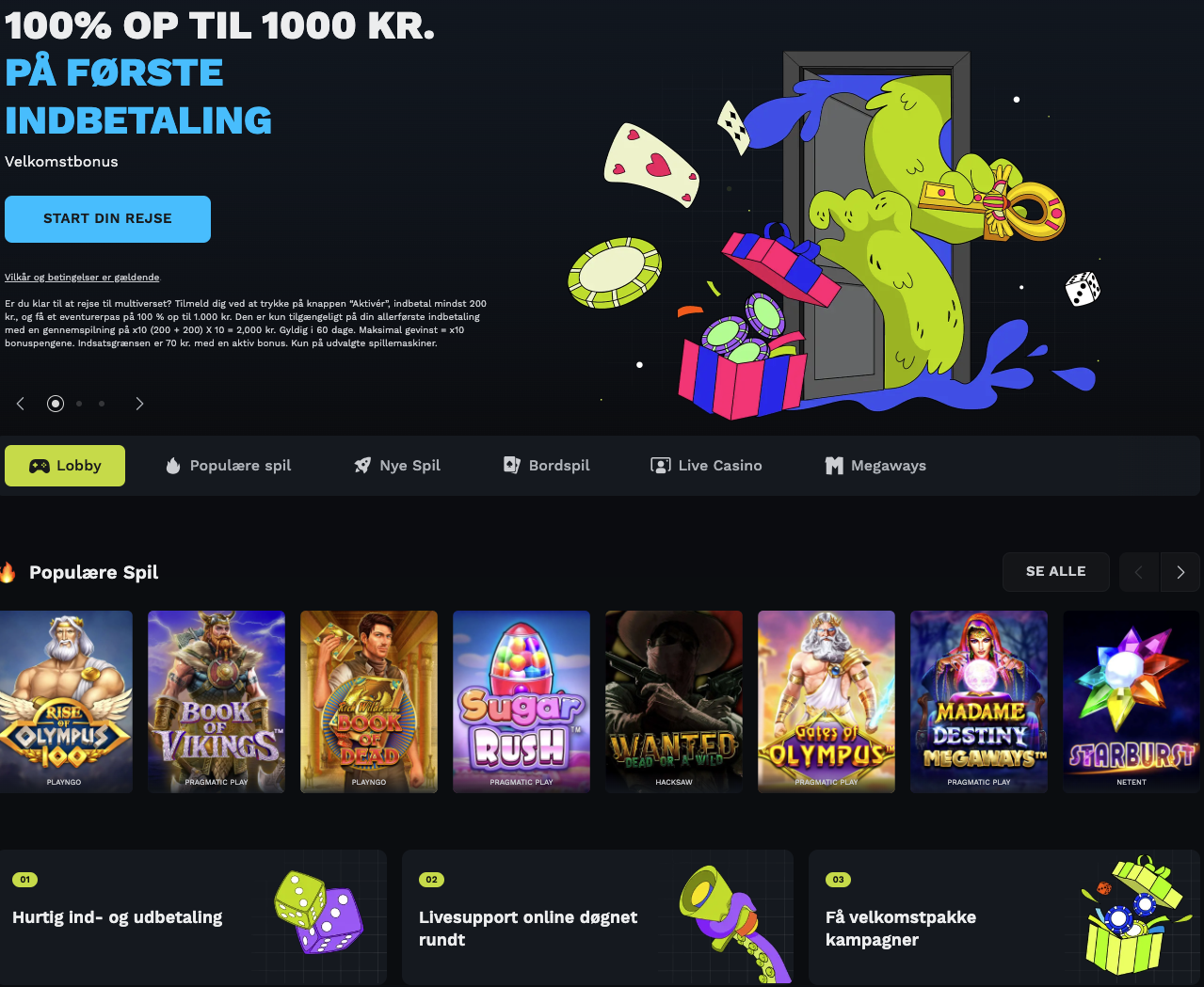Forside hos Casino999