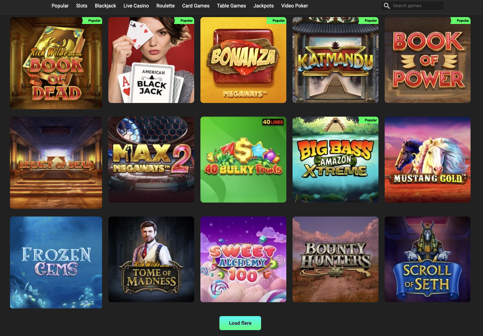 Udpluk af spiludvalget hos swift casino